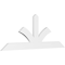 Ekena Millwork Richland Architectural Grade PVC Gable Bracket, 84"W x 31 1/2"H x 2"D x 6"F, 9/12 Pitch GBP084X32X0206RIC00 - alternate 1